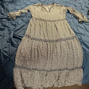 Long sleeve, long boho dress